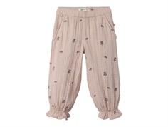 Lil Atelier shadow gray floral trousers